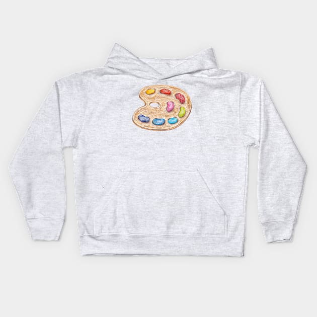 art palette Kids Hoodie by lisenok